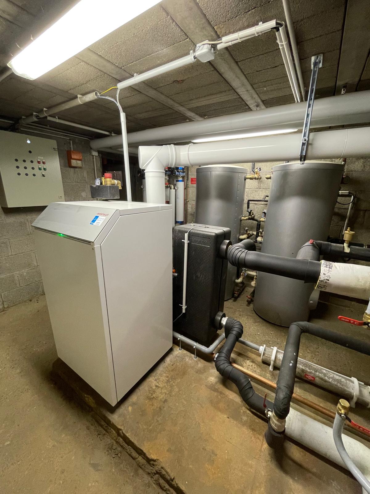 Installation d’une chaudi&egrave;re a gaz &agrave; condensation Weishaupt &agrave; Riedisheim pr&egrave;s de Mulhouse Guebwiller